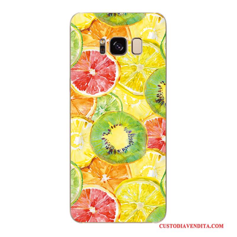 Custodia Samsung Galaxy S6 Edge + Protezione Telefono Fiori, Cover Samsung Galaxy S6 Edge + Marchio Di Tendenza Giallo