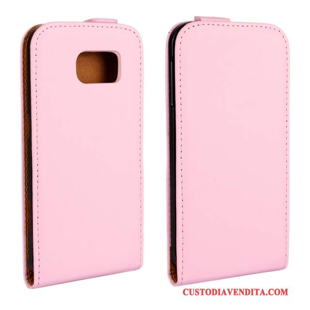 Custodia Samsung Galaxy S6 Protezione Rosa, Cover Samsung Galaxy S6 Pelle