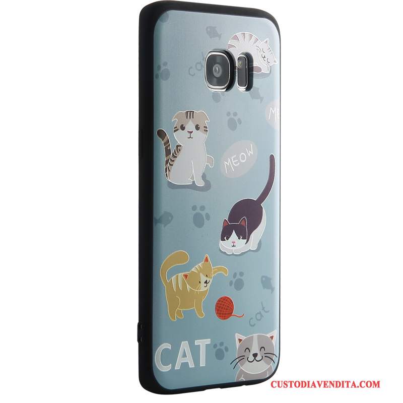 Custodia Samsung Galaxy S7 Creativo Di Personalità Blu, Cover Samsung Galaxy S7 Silicone Telefono Tutto Incluso