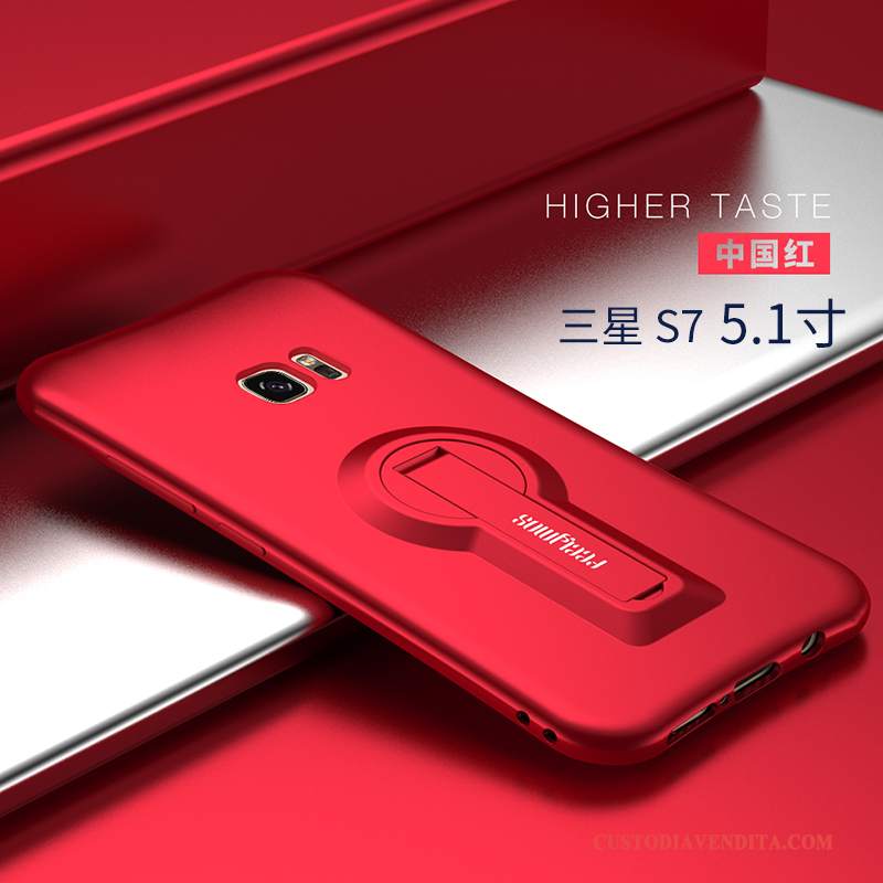Custodia Samsung Galaxy S7 Creativo Rosso Di Personalità, Cover Samsung Galaxy S7 Silicone Anti-cadutatelefono