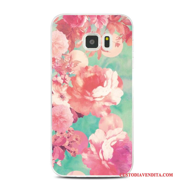 Custodia Samsung Galaxy S7 Edge Colore Frescotelefono, Cover Samsung Galaxy S7 Edge Goffratura Supporto Morbido