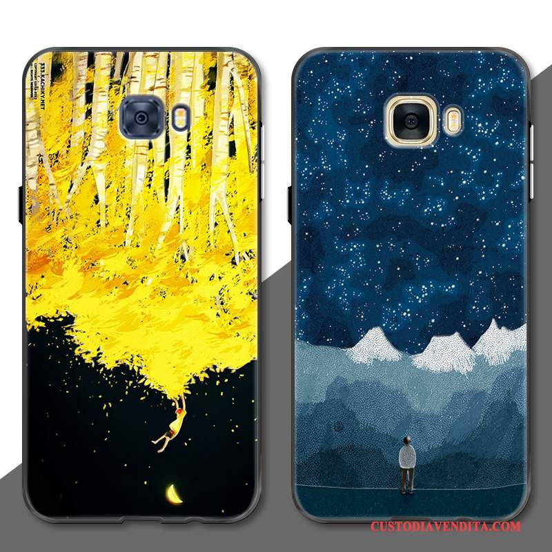 Custodia Samsung Galaxy S7 Edge Creativo Tutto Incluso Anti-caduta, Cover Samsung Galaxy S7 Edge Goffratura Giallotelefono