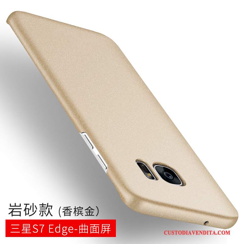 Custodia Samsung Galaxy S7 Edge Macchiati Anti-caduta, Cover Samsung Galaxy S7 Edge Sottile Oro