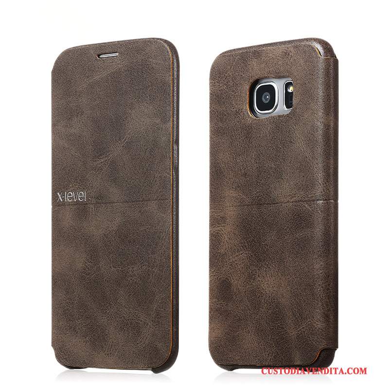 Custodia Samsung Galaxy S7 Edge Pelle Telefono Anti-caduta, Cover Samsung Galaxy S7 Edge Protezione Tutto Incluso