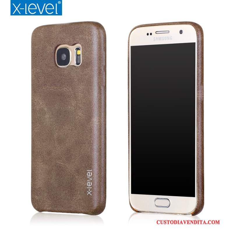 Custodia Samsung Galaxy S7 Pelle Chiaro Anti-caduta, Cover Samsung Galaxy S7 Protezione Telefono Sottile