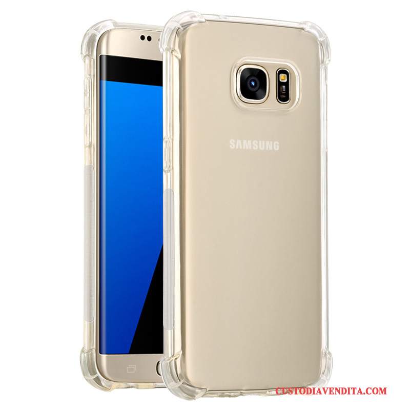 Custodia Samsung Galaxy S7 Silicone Anti-caduta Bianco, Cover Samsung Galaxy S7 Protezione Telefono Tendenza