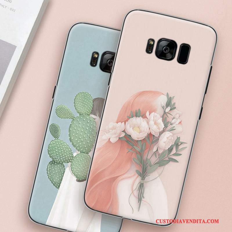 Custodia Samsung Galaxy S8 Colore Difficile Arte, Cover Samsung Galaxy S8 Protezione Rosatelefono