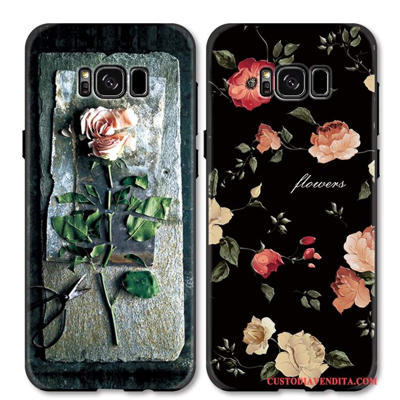 Custodia Samsung Galaxy S8 Colore Lusso Stile Cinese, Cover Samsung Galaxy S8 Protezione Fioritelefono