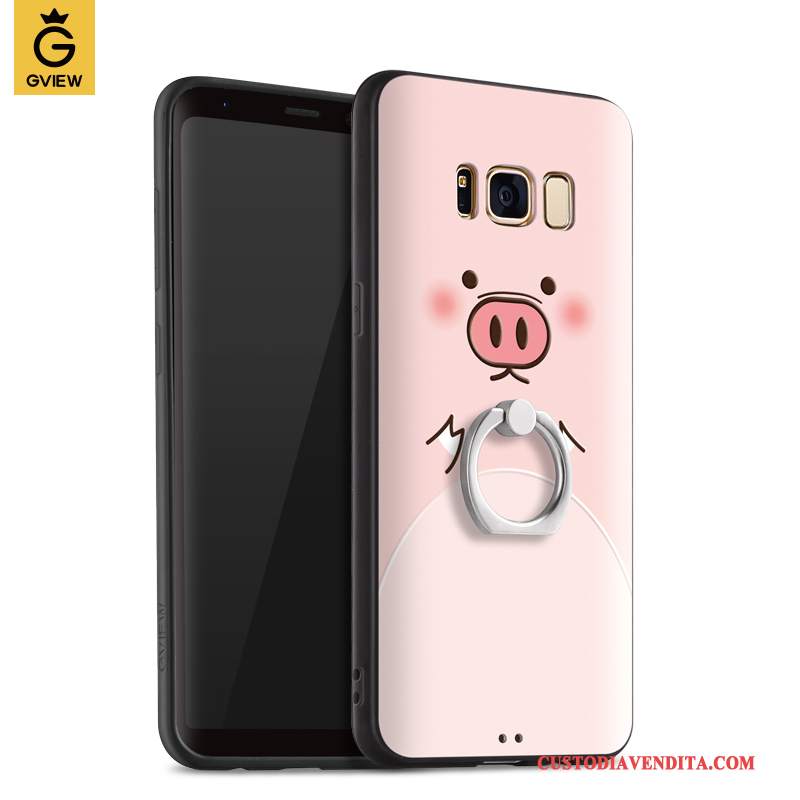 Custodia Samsung Galaxy S8+ Creativo Anti-cadutatelefono, Cover Samsung Galaxy S8+ Silicone Rosa Tutto Incluso