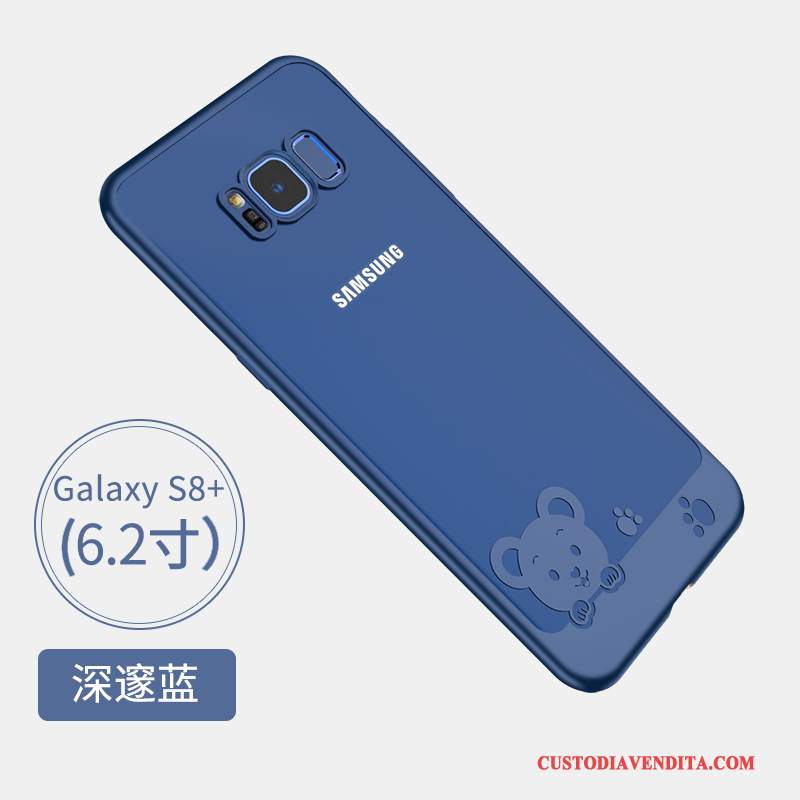 Custodia Samsung Galaxy S8+ Creativo Blu Scuro Di Personalità, Cover Samsung Galaxy S8+ Silicone Anti-caduta Trasparente