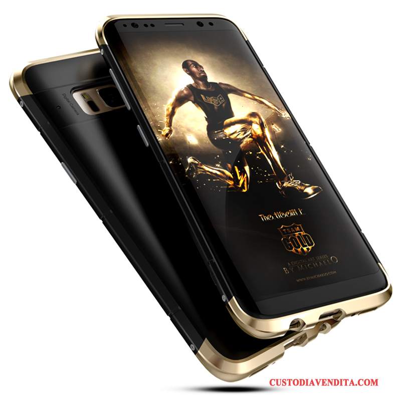 Custodia Samsung Galaxy S8+ Creativo Metallo Oro, Cover Samsung Galaxy S8+ Protezione Anti-caduta Marchio Di Tendenza