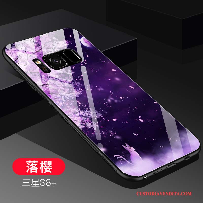 Custodia Samsung Galaxy S8+ Creativo Porporatelefono, Cover Samsung Galaxy S8+ Silicone Tutto Incluso Marchio Di Tendenza