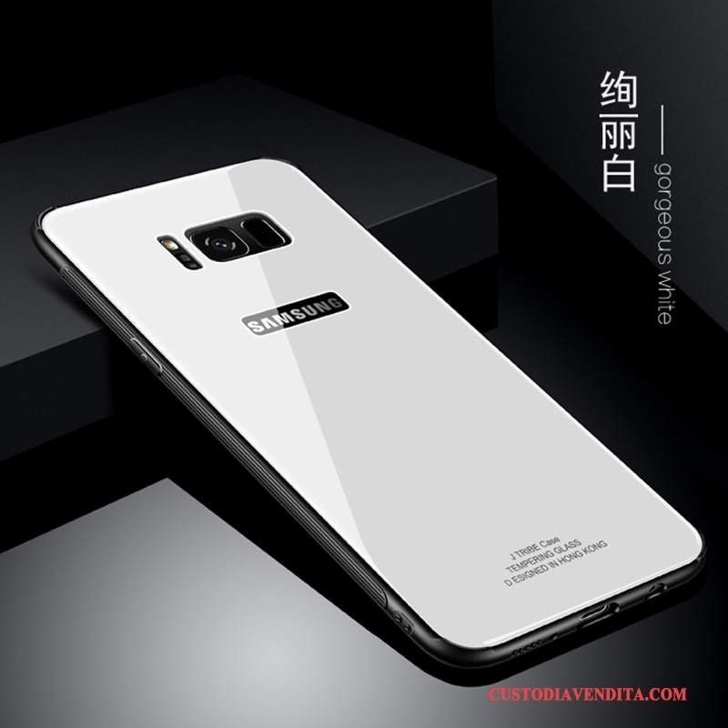 Custodia Samsung Galaxy S8 Creativo Vetro Nuovo, Cover Samsung Galaxy S8 Silicone Tendenza Bianco