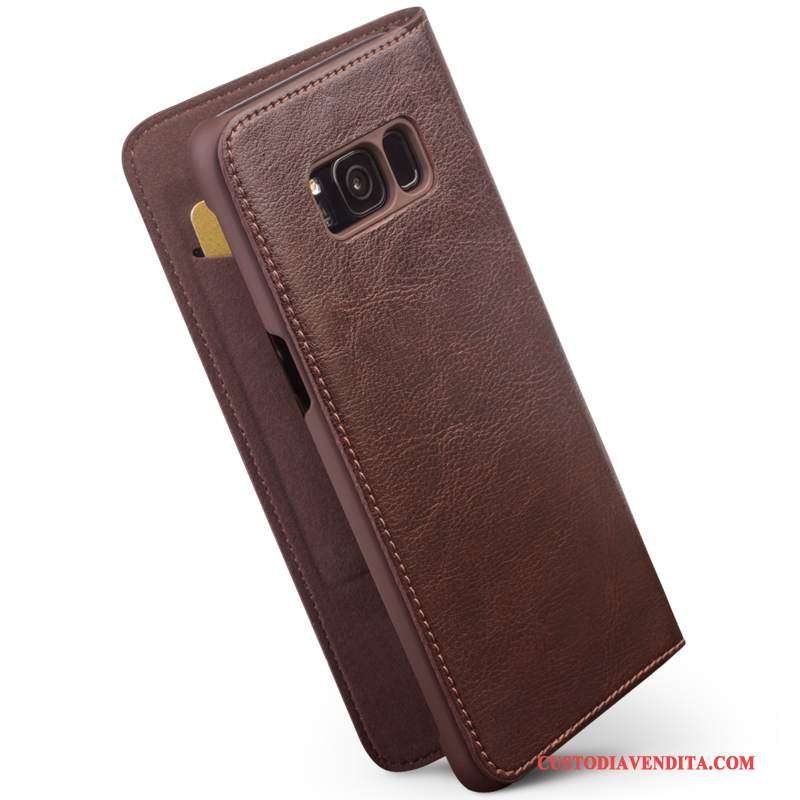 Custodia Samsung Galaxy S8+ Folio Sottilitelefono, Cover Samsung Galaxy S8+ Pelle Affari