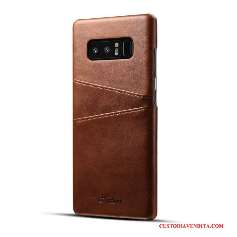 Custodia Samsung Galaxy S8+ Pelle Arancione Di Personalità, Cover Samsung Galaxy S8+ Protezione Belli Affari