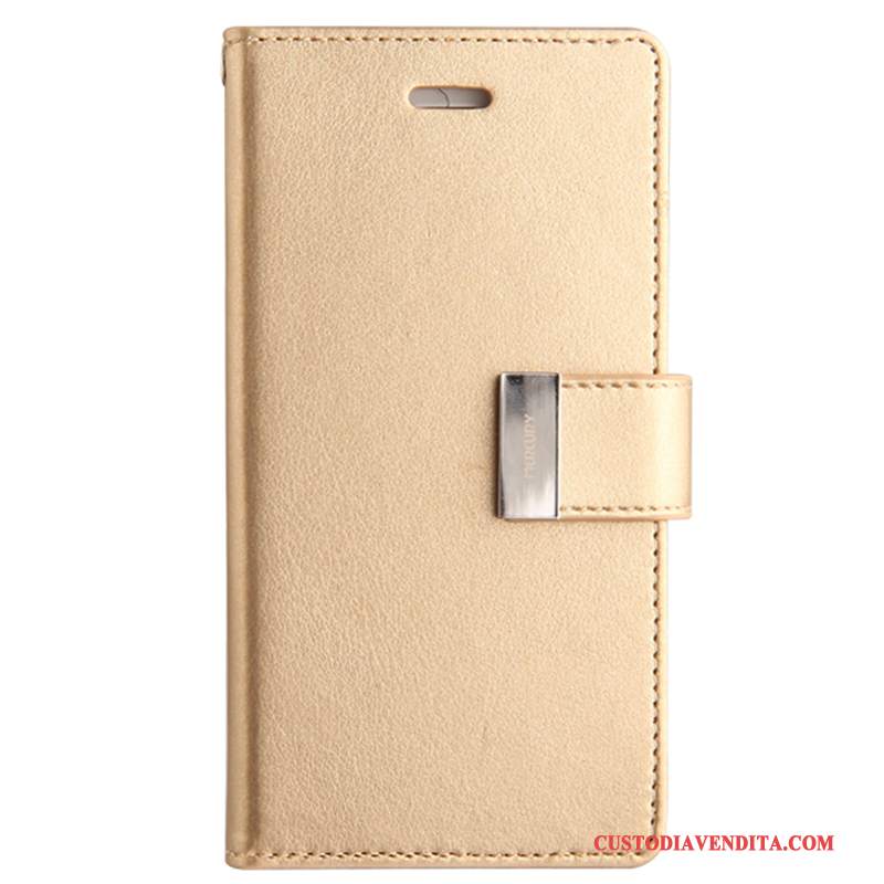 Custodia Samsung Galaxy S8 Pelle Morbido Oro, Cover Samsung Galaxy S8 Folio Telefono