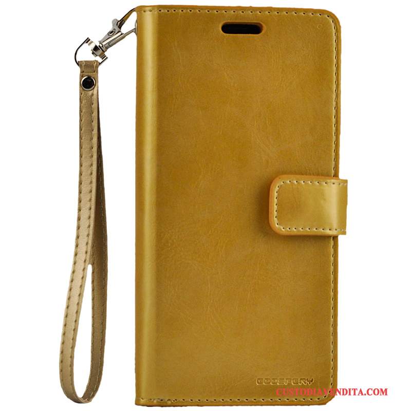 Custodia Samsung Galaxy S8 Pelle Morbidotelefono, Cover Samsung Galaxy S8 Portafoglio Oro