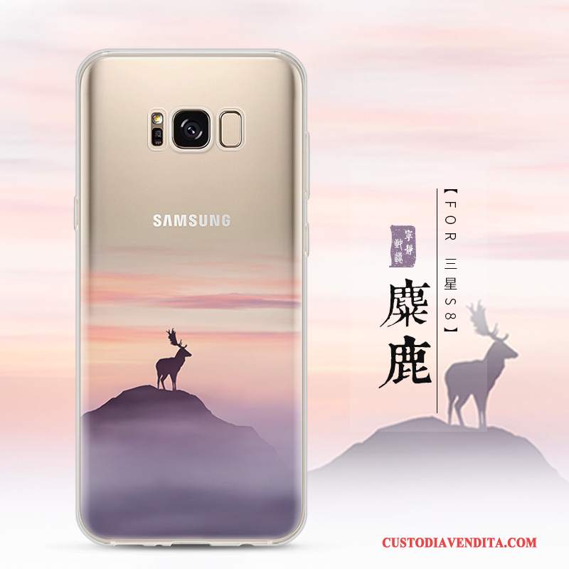 Custodia Samsung Galaxy S8 Protezione Anti-cadutatelefono, Cover Samsung Galaxy S8 Creativo Trasparente Morbido