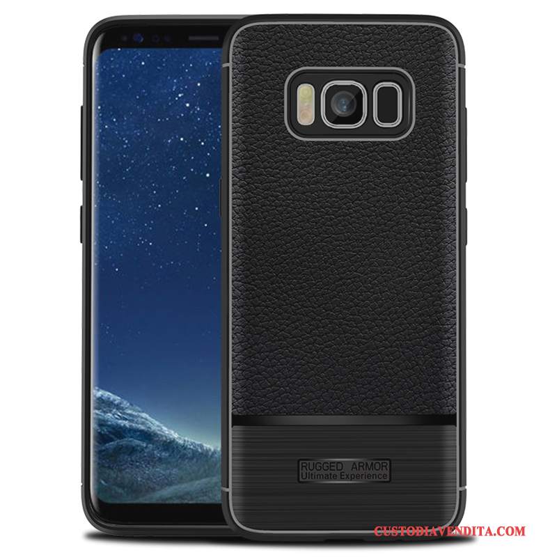 Custodia Samsung Galaxy S8+ Protezione Morbido Modello, Cover Samsung Galaxy S8+ Pelle Nerotelefono