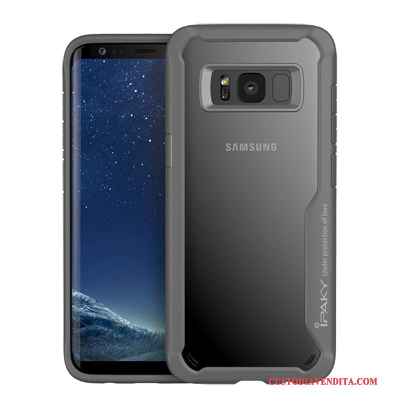 Custodia Samsung Galaxy S8 Protezione Rosso Tutto Incluso, Cover Samsung Galaxy S8 Creativo Anti-caduta Grigio