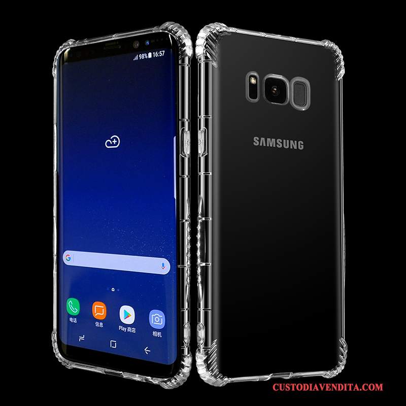 Custodia Samsung Galaxy S8 Silicone Bianco Anti-caduta, Cover Samsung Galaxy S8 Protezione Morbidotelefono