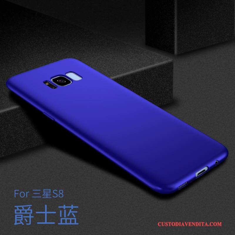 Custodia Samsung Galaxy S8 Silicone Macchiati Di Personalità, Cover Samsung Galaxy S8 Creativo Anti-caduta Blu