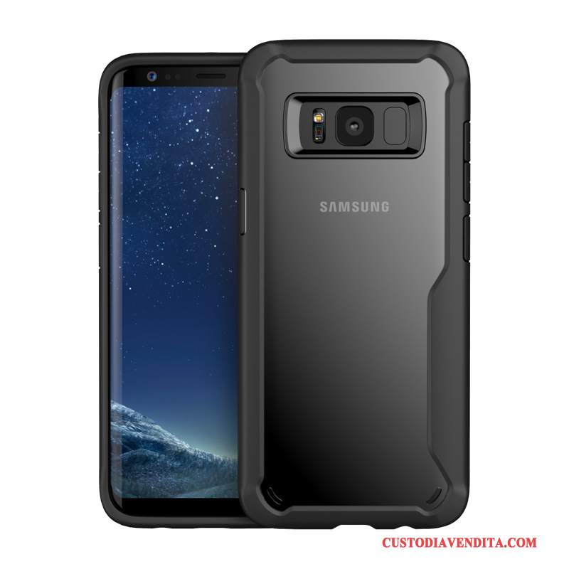 Custodia Samsung Galaxy S8+ Silicone Tutto Incluso Trasparente, Cover Samsung Galaxy S8+ Gasbag Tendenza