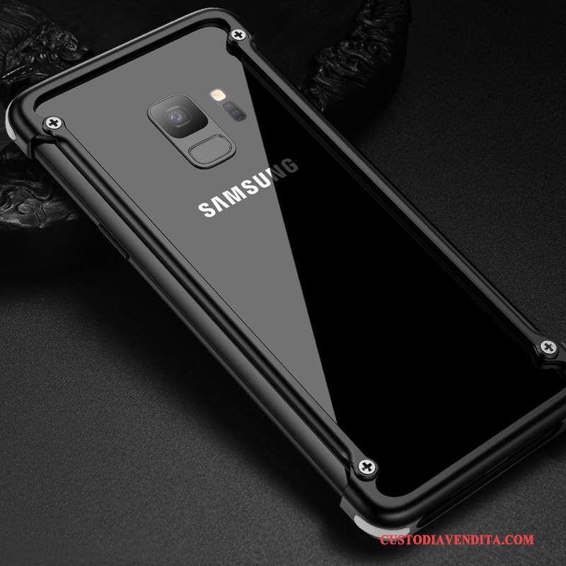 Custodia Samsung Galaxy S9+ Creativo Anti-caduta Metallo, Cover Samsung Galaxy S9+ Protezione Di Personalità Marchio Di Tendenza