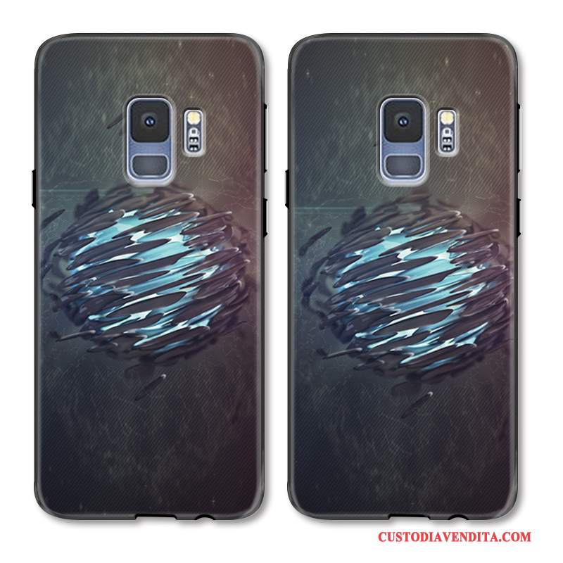 Custodia Samsung Galaxy S9 Creativo Colore Profondotelefono, Cover Samsung Galaxy S9 Colore Semplici Grigio