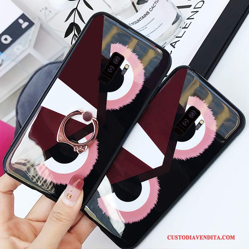 Custodia Samsung Galaxy S9+ Creativo Marchio Di Tendenza Rosso, Cover Samsung Galaxy S9+ Protezione Anti-caduta Tutto Incluso