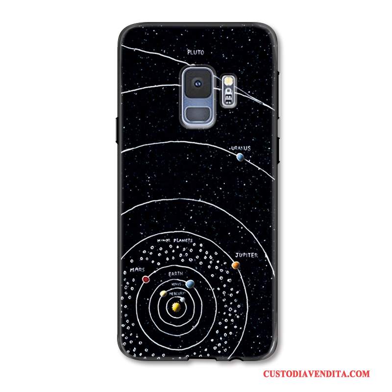 Custodia Samsung Galaxy S9 Creativo Nero Anti-caduta, Cover Samsung Galaxy S9 Goffratura Di Personalitàtelefono