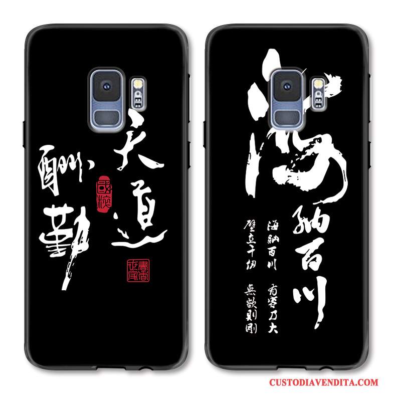 Custodia Samsung Galaxy S9 Creativo Nero Di Personalità, Cover Samsung Galaxy S9 Protezione Telefono Affari