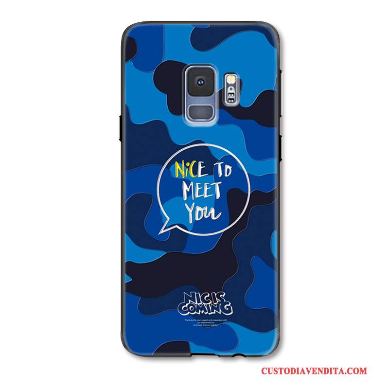 Custodia Samsung Galaxy S9 Creativo Nuovotelefono, Cover Samsung Galaxy S9 Protezione Blu Anti-caduta