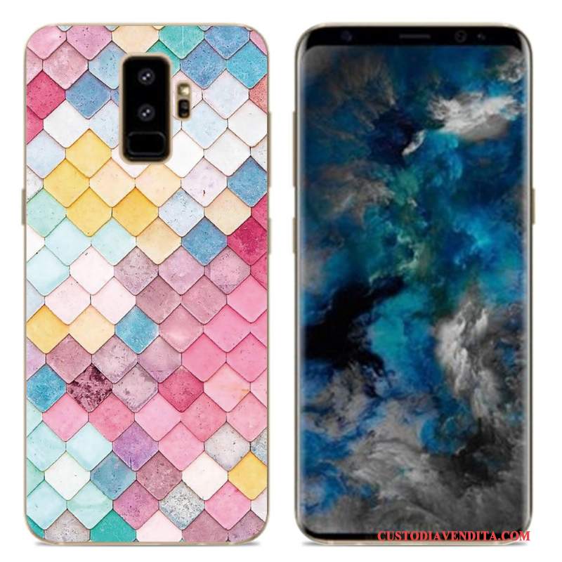 Custodia Samsung Galaxy S9 Creativo Semplici Morbido, Cover Samsung Galaxy S9 Cartone Animato Telefono