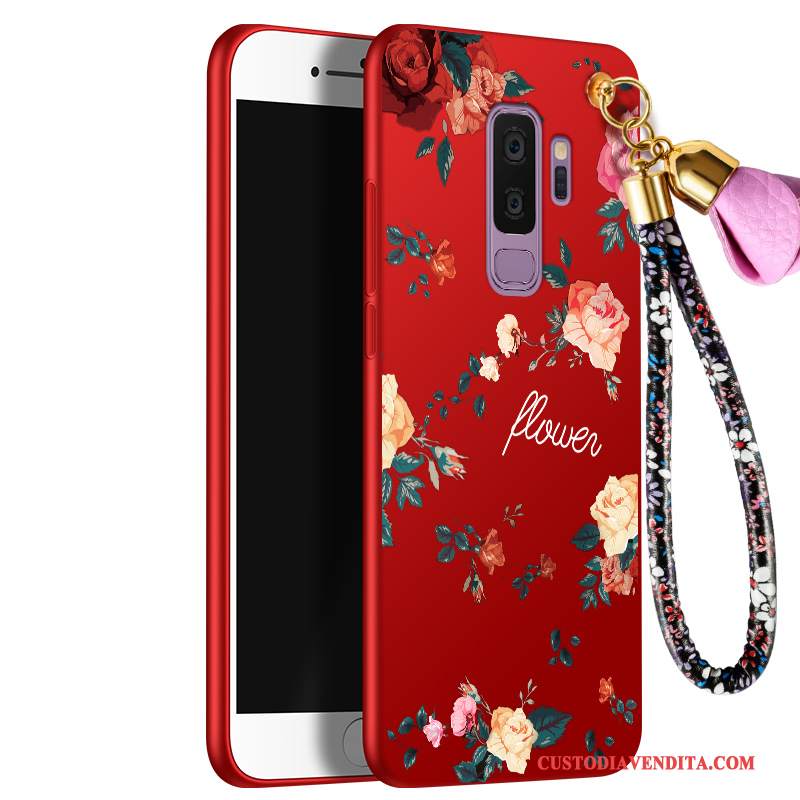 Custodia Samsung Galaxy S9 Creativo Telefono Anti-caduta, Cover Samsung Galaxy S9 Protezione Rosso Morbido