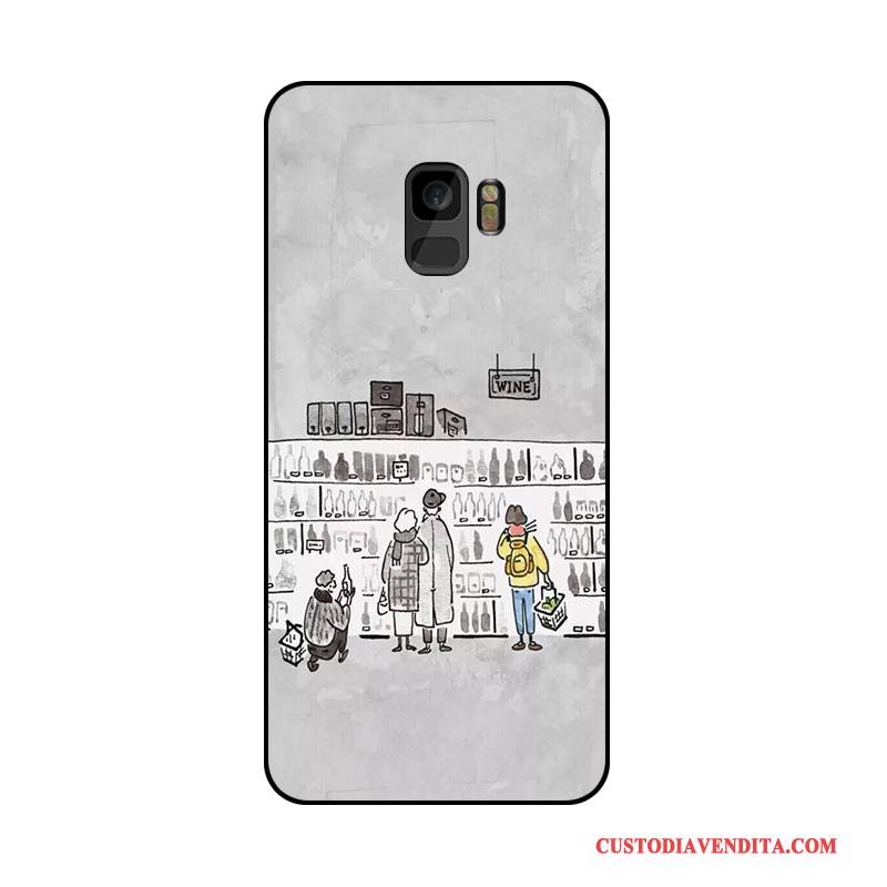 Custodia Samsung Galaxy S9+ Creativo Telefono Tendenza, Cover Samsung Galaxy S9+ Goffratura Bello Di Personalità