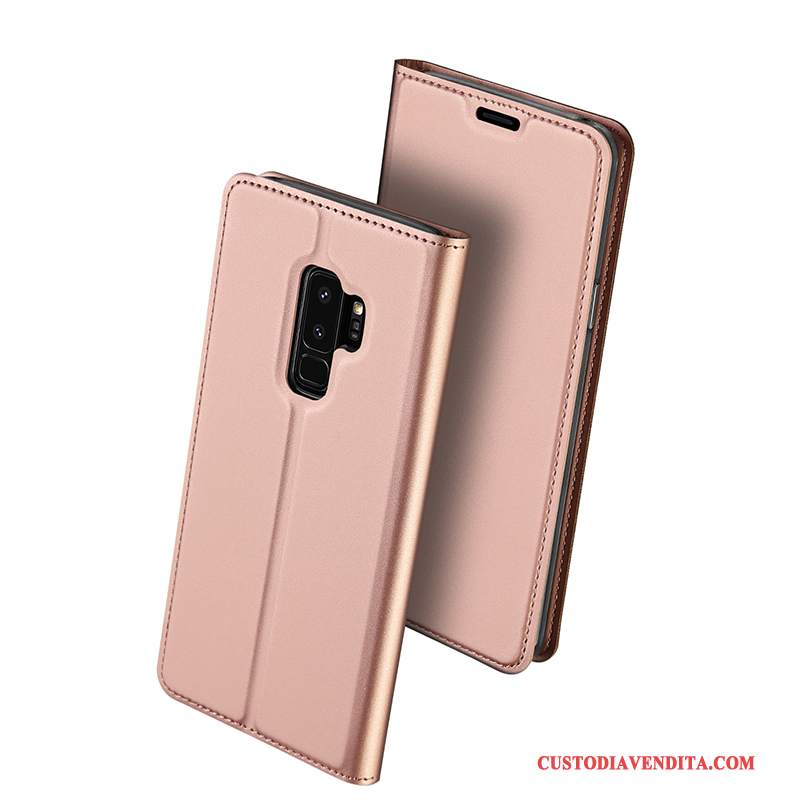 Custodia Samsung Galaxy S9 Pelle Morbido Nuovo, Cover Samsung Galaxy S9 Folio Supporto Anti-caduta