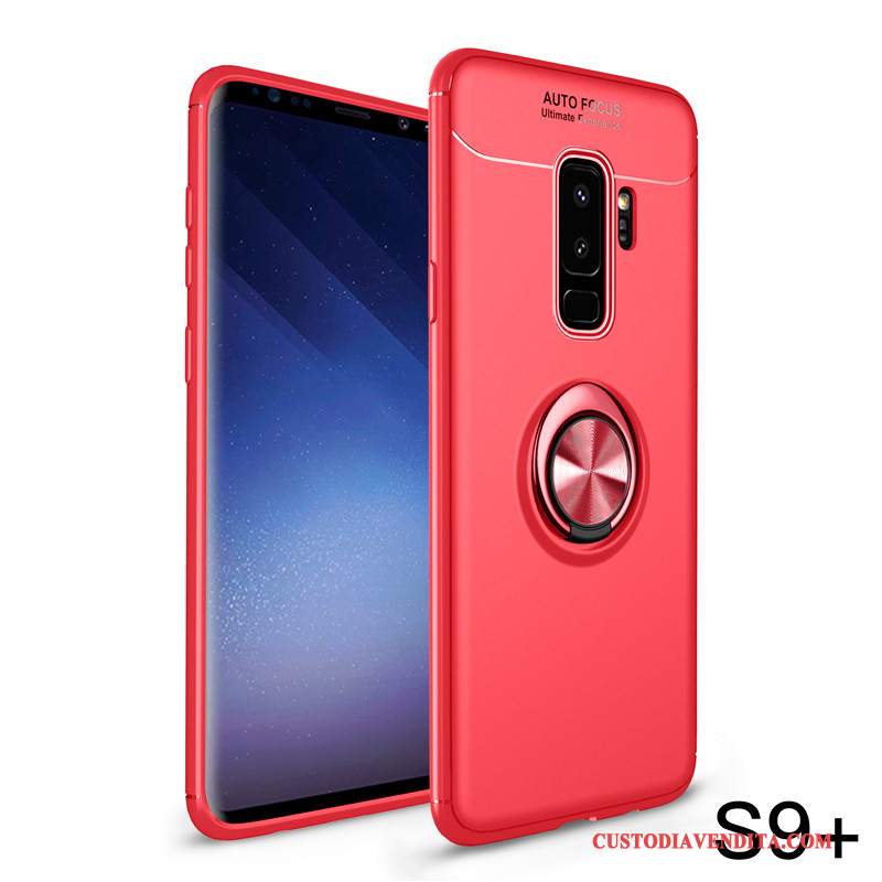 Custodia Samsung Galaxy S9+ Protezione Rosso Supporto, Cover Samsung Galaxy S9+ Creativo Anti-cadutatelefono