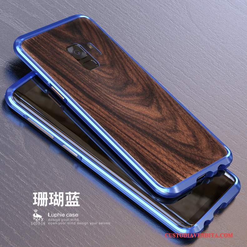 Custodia Samsung Galaxy S9 Protezione Telaiotelefono, Cover Samsung Galaxy S9 Macchiati Legno