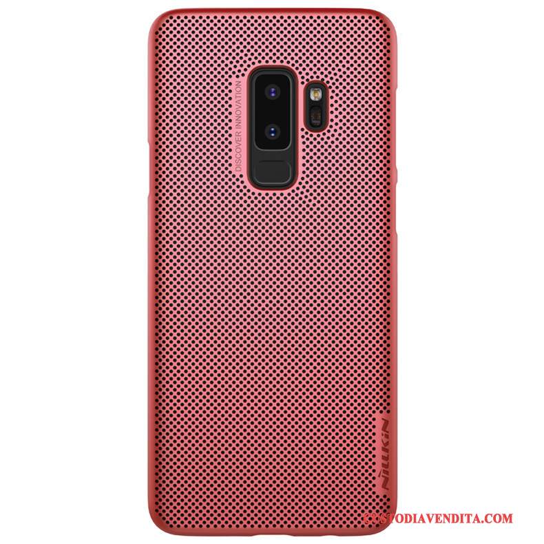 Custodia Samsung Galaxy S9+ Protezione Traspirante Rosso, Cover Samsung Galaxy S9+ Oro Radiante