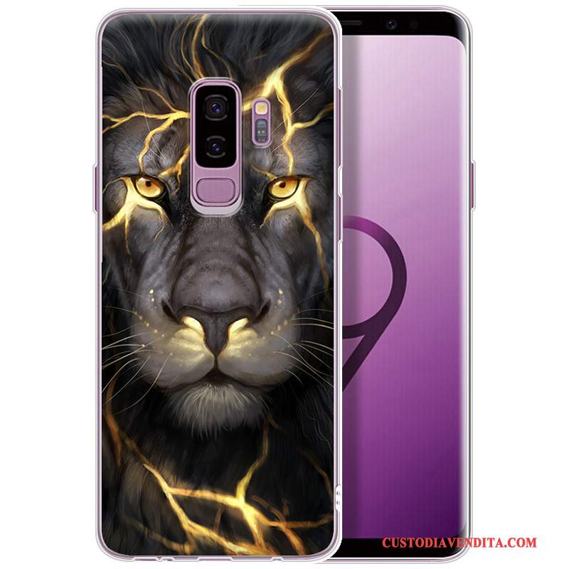 Custodia Samsung Galaxy S9 Silicone Elegante Morbido, Cover Samsung Galaxy S9 Protezione Nero Tendenza