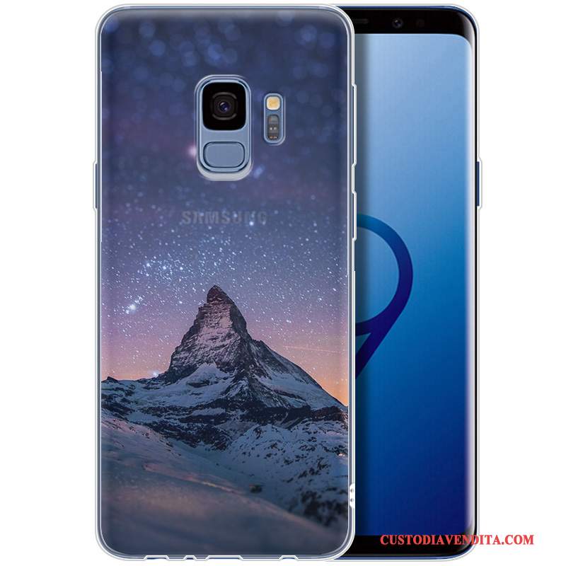 Custodia Samsung Galaxy S9+ Silicone Telefono Porpora, Cover Samsung Galaxy S9+ Protezione Marchio Di Tendenza Elegante