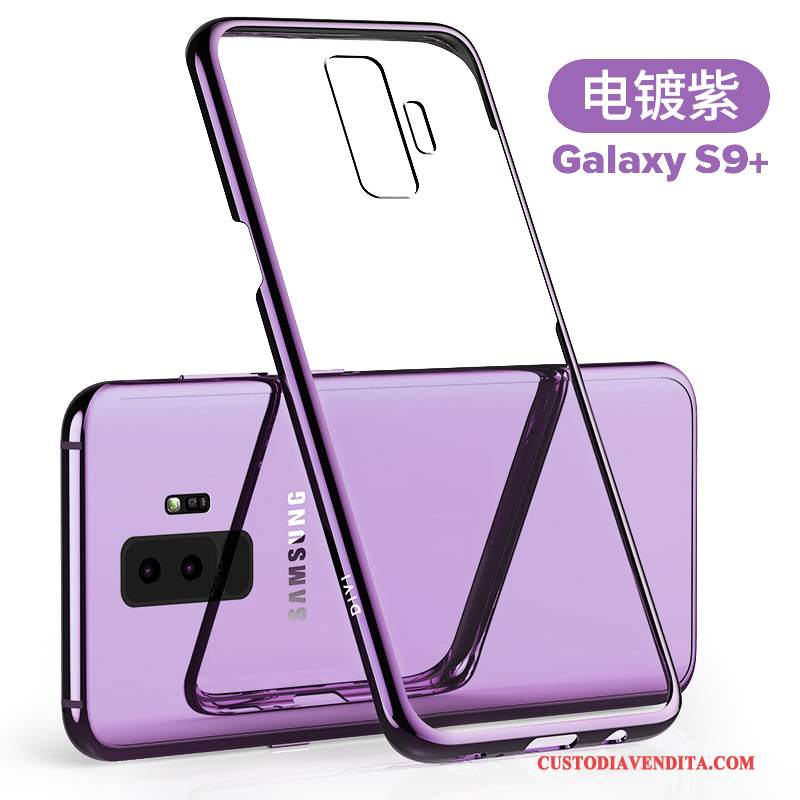 Custodia Samsung Galaxy S9+ Silicone Telefono Tutto Incluso, Cover Samsung Galaxy S9+ Protezione Trasparente Sottile