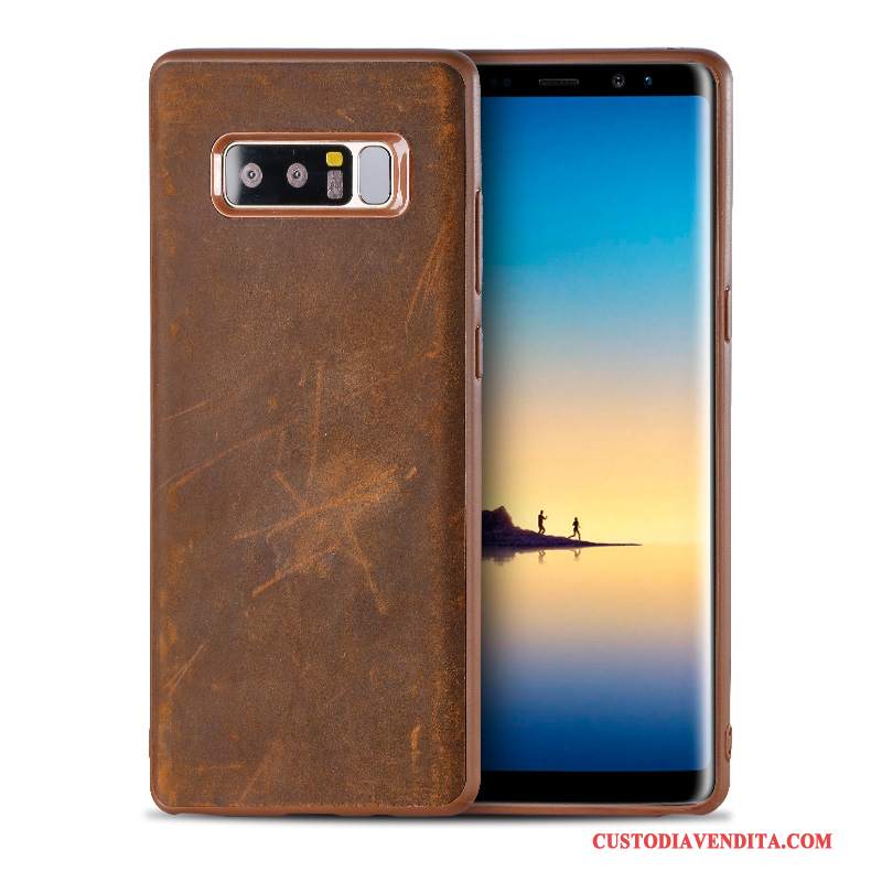 Custodia Samsung Galaxy S9+ Vintage Anti-caduta Tutto Incluso, Cover Samsung Galaxy S9+ Creativo Marchio Di Tendenza Colore Profondo