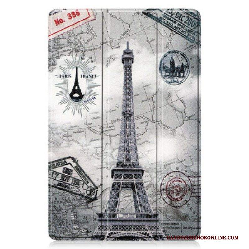 Custodia Samsung Galaxy Tab S8 / Tab S7 Porta Stilo Torre Eiffel