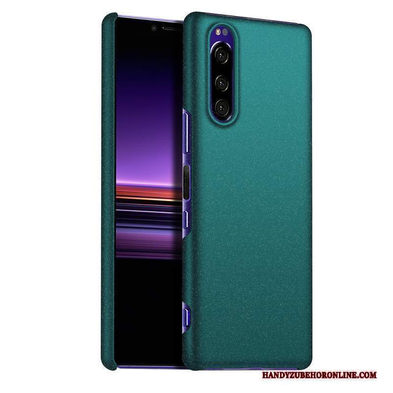 Custodia Sony Xperia 5 Protezione Telefono Difficile, Cover Sony Xperia 5 Sottili Verde