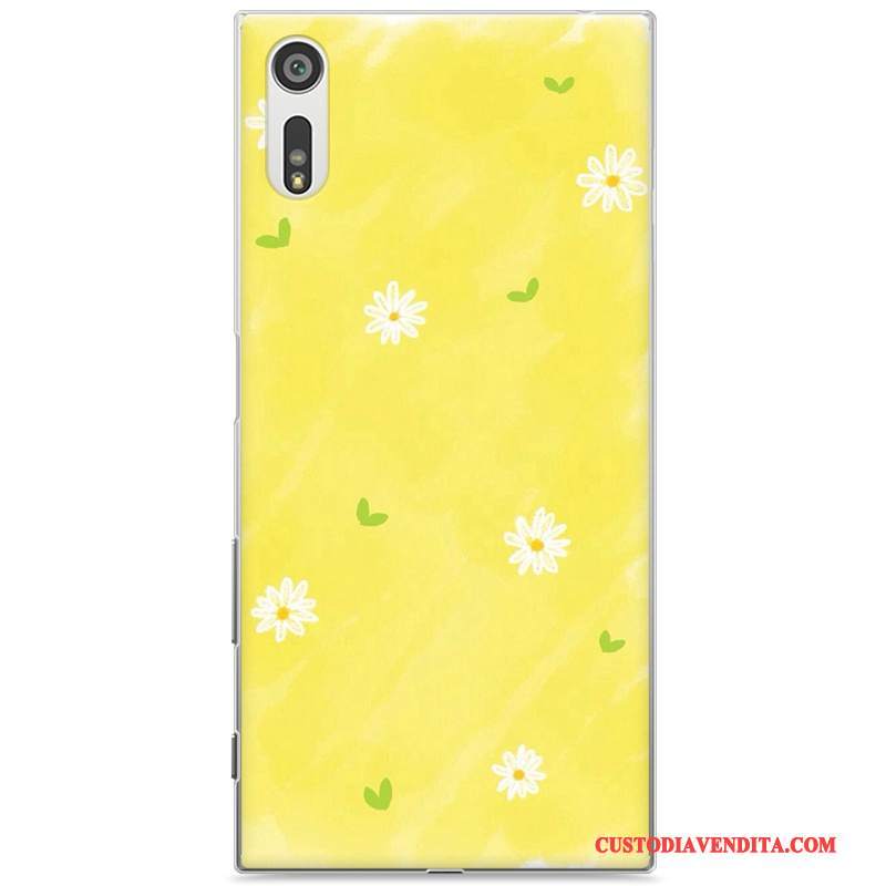 Custodia Sony Xperia Xz Creativo Giallo Difficile, Cover Sony Xperia Xz Protezione Telefono