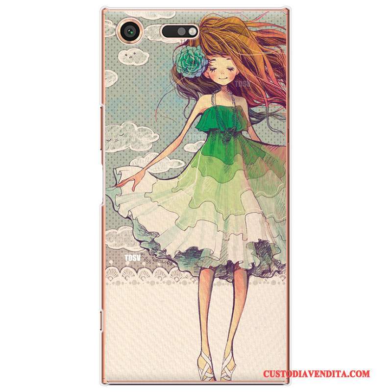 Custodia Sony Xperia Xz Premium Cartone Animato Verde Bello, Cover Sony Xperia Xz Premium Protezione Telefono