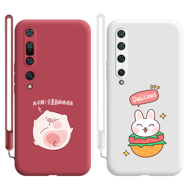 Custodia Xiaomi Mi 10 Silicone Bello Tutto Incluso, Cover Xiaomi Mi 10 Cartone Animato Anti-caduta High End