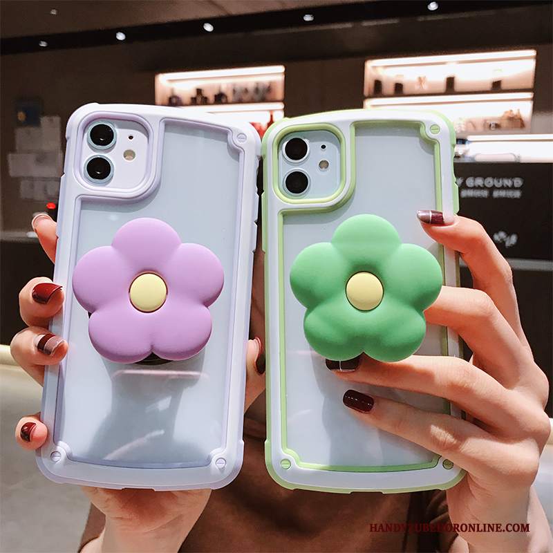 Custodia iPhone 11 Creativo Bello Supporto, Cover iPhone 11 Silicone Tendenza Telaio